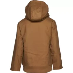 Kids' Carhartt Zip Front Flannel Quilt Lined Hooded Active Jacket -Best Apparel Shop 19487005651 2