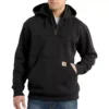 Men's Carhartt Rain Defender Loose Fit Heavyweight 1/4 Zip Hoodie -Best Apparel Shop 88685929653